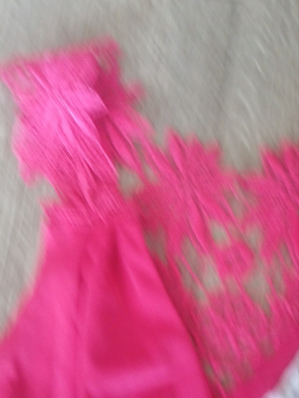 Girls Pink High-Low Ruffle Dress - Picture 5 of 8